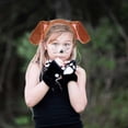 thumbnail image 7 of Hair Clip Category Product Title Brown Dog Ears Headband with Ears Bow Hair Furry Bunny Ear Headwear for Girls Women Party, 7 of 7