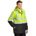 thumbnail image 4 of Port Authority Men's 107 Class 3 Safety M Safety Yellow/Black/Reflective, 4 of 5