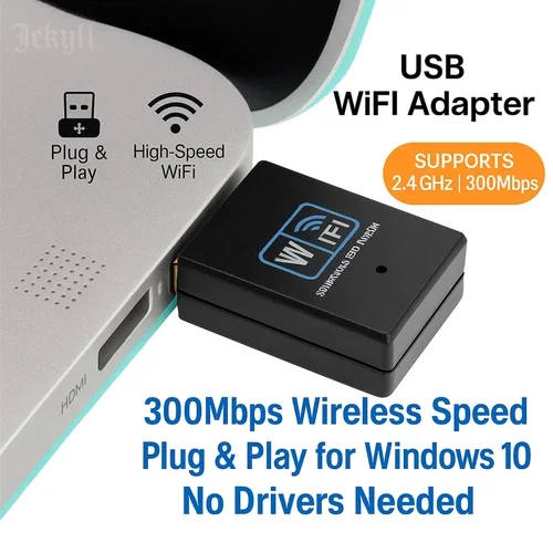 RHEA- Router Inalambrico Receptor De Internet Controlador Adaptador Wifi Usb Wifi 5Ghz