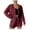 Wine, variant on Wdfiry Shorts Set for Women Two Piece Full Zip Up Hoodie Jacket and Drawstring Shorts Crop Sweatsuits Tracksuits