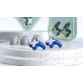 thumbnail image 4 of Tapones de silicona azules para dormir | Tapones de silicona con aislamiento acústico y cancelación de ruido - Tapones dorados, 4 of 5