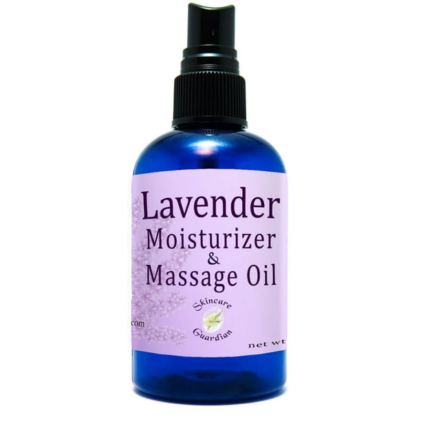 Lavender Moisturizer & Massage Oil 4 OZ Lovely Lavender Body Oil Aceite Corporal de Lavanda