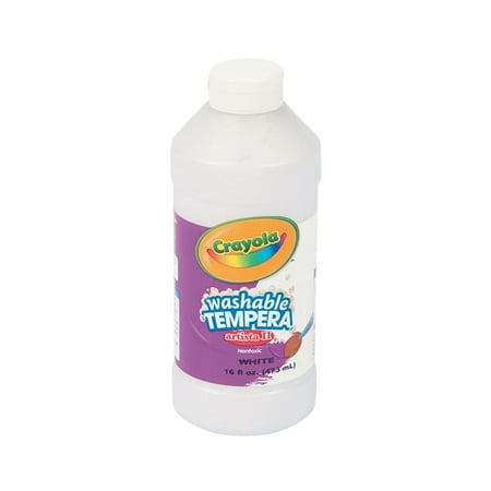 Crayola Artista Ii Washable White Tempera Paint 16 Oz Departments