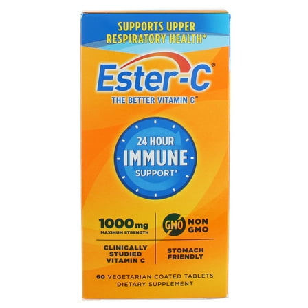 Ester-C 1000 mg Coated Tablets 60 ea (Pack of 6)
