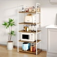 thumbnail image 1 of Mueble Librero Organizador Multiusos para Cocina, Sala o Estudio con 4 Ganchos Laterales Organizador Funcional para el Hogar, 1 of 8
