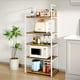 thumbnail image 1 of Mueble Librero Organizador Multiusos para Cocina, Sala o Estudio con 4 Ganchos Laterales Organizador Funcional para el Hogar, 1 of 8