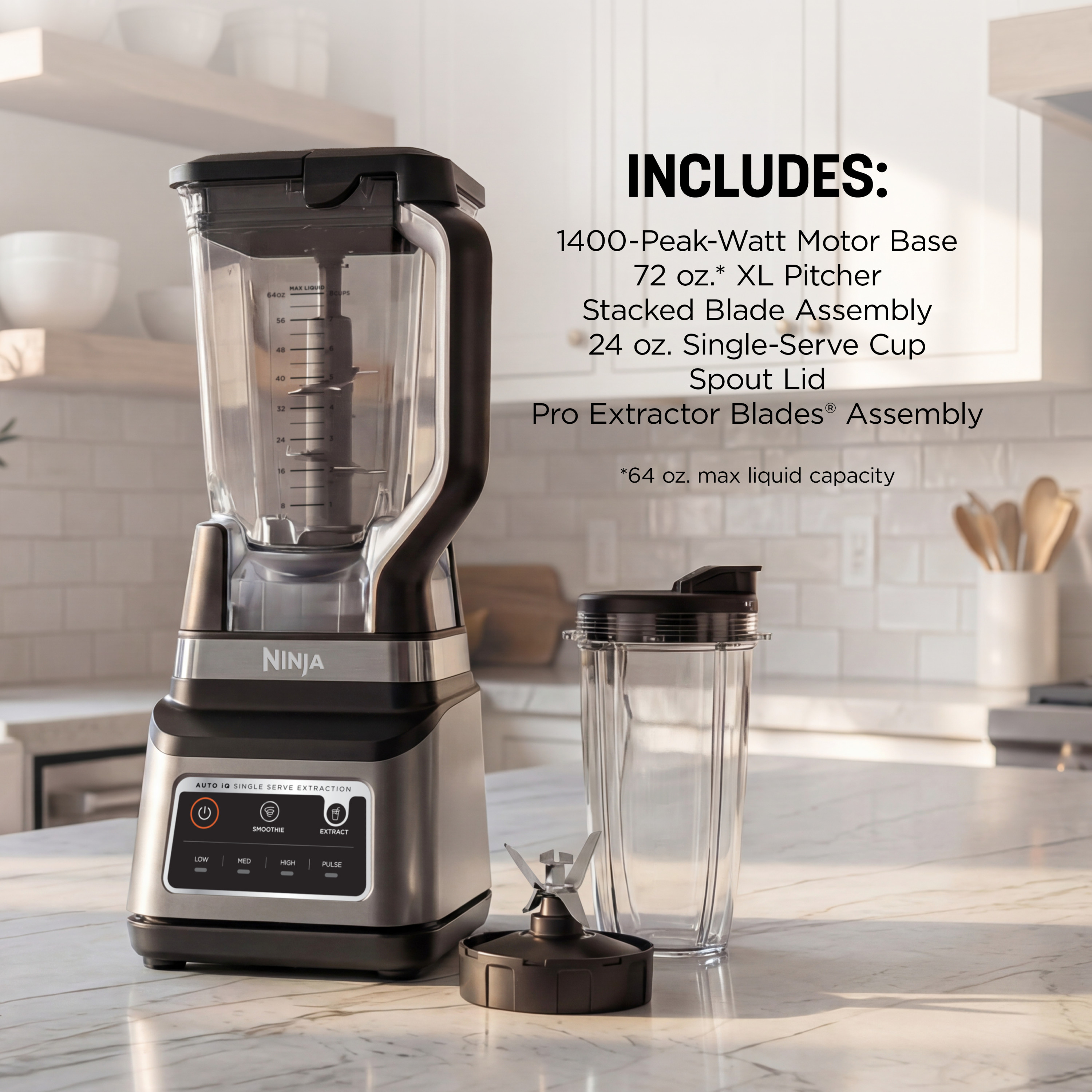 Ninja Professional Plus Duo Blender, 1400W, Black photo 8