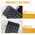 thumbnail image 4 of 22 Key USB Universal Keyboard Practical Numeric Keypad Mini Wired Keyboard Simple Number Keyboard for Notebook Computer Laptop (Black), 4 of 8