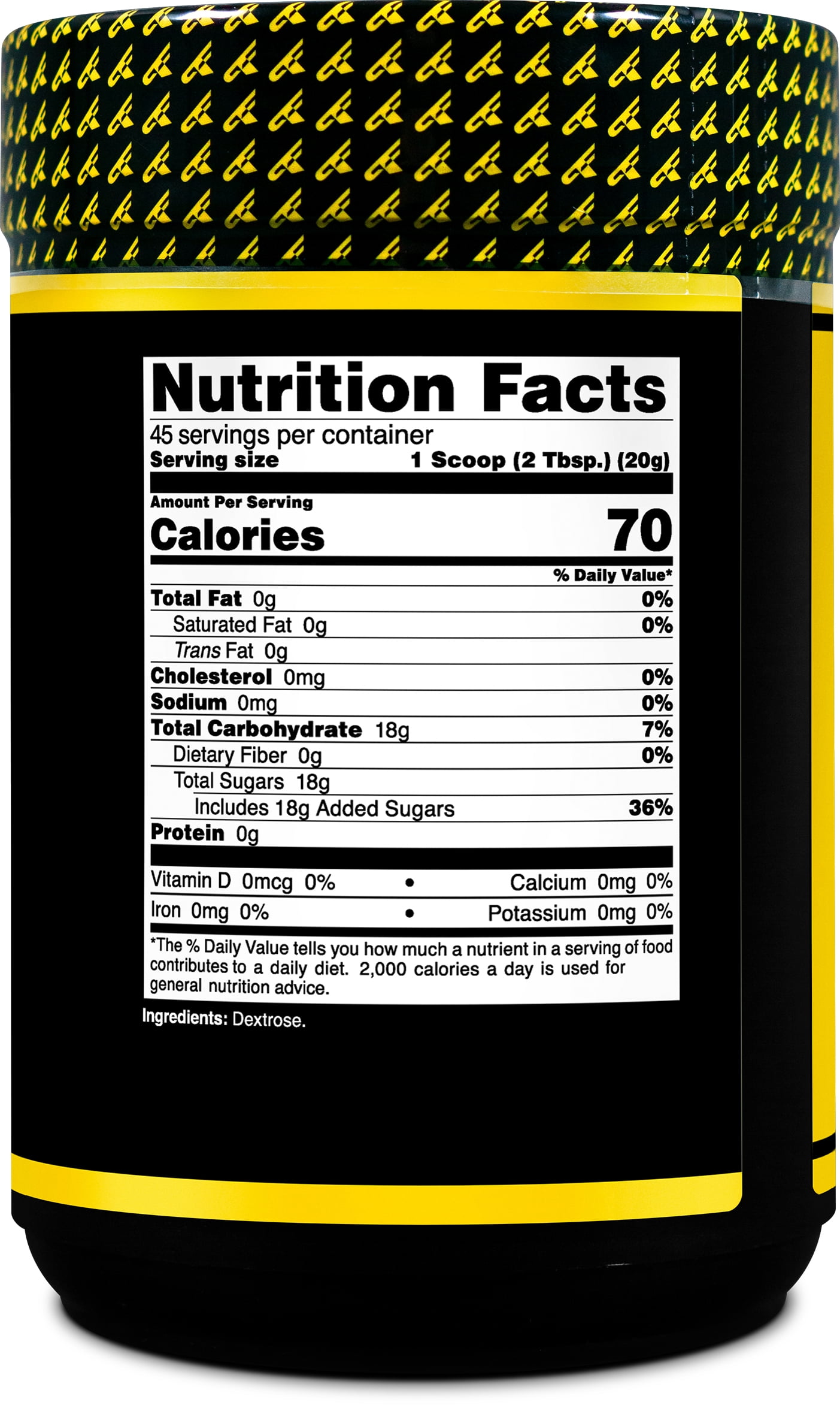 PrimaForce Pure Dextrose Powder (2 Pounds) Unflavored - Pre Workout Energy Supplement