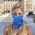 thumbnail image 2 of Unique Bargains 1 Pc Neck Gaiter Ice Silk Print Scarf Mask Bandana Blue, 2 of 5