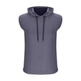 thumbnail image 3 of Hvot&aat Women's Summer Sleeveless Hooded Pullover Straight Tailored Fit T-Shirts Solid Color Tops, 3 of 6
