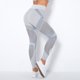 thumbnail image 2 of Pantalones de yoga sin costuras de cintura alta para mujer, color melocotón, que realzan las caderas - Leggings deportivos con aberturas, 2 of 8