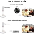 thumbnail image 4 of Antenne TV Portable Intérieur/extérieur avec Base Magnétique, Réception à 360°, Antenne TV Numérique Freeview, 4K 1080p VHF UHF (Blanc), 4 of 5
