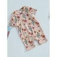 thumbnail image 2 of Country Baby Outfit Boy Girl Western Cow Print Cowboy Romper Bodysuit Short Sleeve One Piece Jumpsuit Summer Clothes, 2 of 7