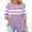 Purple, variant on Plus Size Womens Tops 3/4 Sleeve Shirts for Women Casual Fall Fashion Crewneck Pleated Tunic Tops Work Outfit Blouse Plus Size White 3X