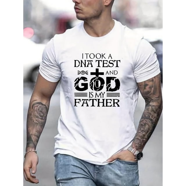 Camiseta con estampado de eslogan cristiano de moda para hombre, camiseta gráfica de verano para hombre, ropa para adultos, hombres, mujeres, adolescentes, jóvenes, camisetas de ocio.