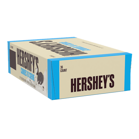 Hershey's Cookies n Crème, Standard Candy Bar Box, 1.55 oz, 36 (Best Selling Candy Bar In The World)
