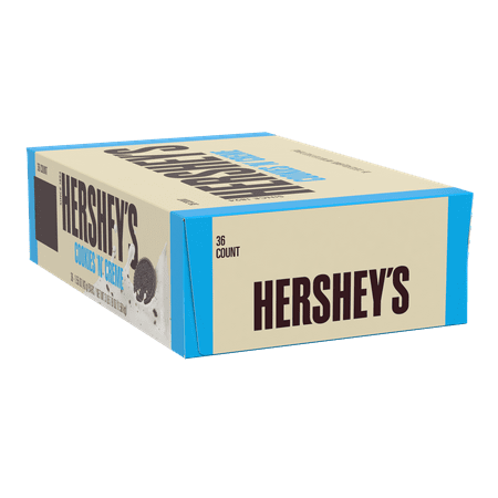 Hershey's Cookies n Crème, Standard Candy Bar Box, 1.55 oz, 36 Ct.