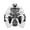 white, variant on Men's Colorblock PU Leather Jacket, Zipper Front Stand Collar Motorcycle Coat, Casual Fashion Outerwear for Men