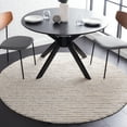 thumbnail image 2 of SAFAVIEH Natura Fredrick Striped Area Rug, Ivory/Grey, 4' x 4' Round, 2 of 8