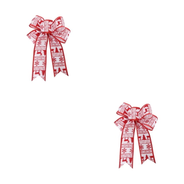 Billuyoard 10X colgante de Navidad decoración de Navidad colgante colgante Festival accesorios árbol arpillera arcos vacaciones tipo 4 2piezas