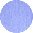 thumbnail image 1 of Ahgly Company Machine Washable Indoor Round Abstract Blue Contemporary Area Rugs, 3' Round, 1 of 4