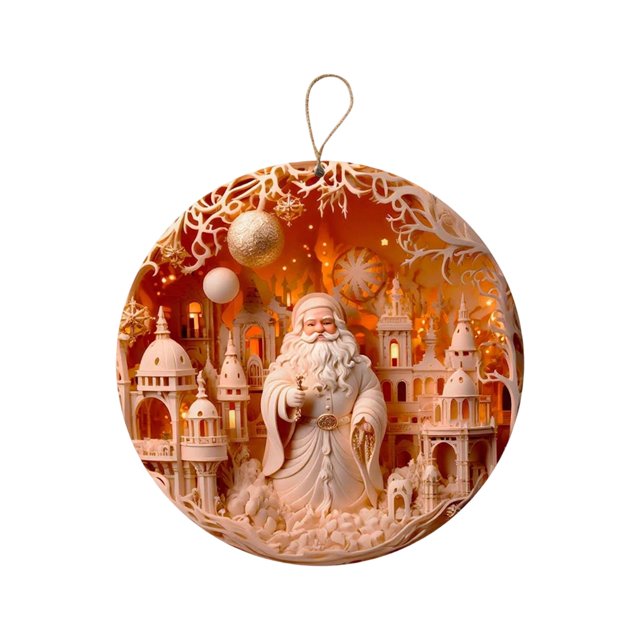 Themed Hanging Pendant Crafted From Durable Acrylic For Festive Events And Home On Walls Fireplaces