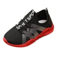 thumbnail image 2 of piuwrlz Flat Shoes for Girls Printed Running Shoes Black Size 36, 2 of 7