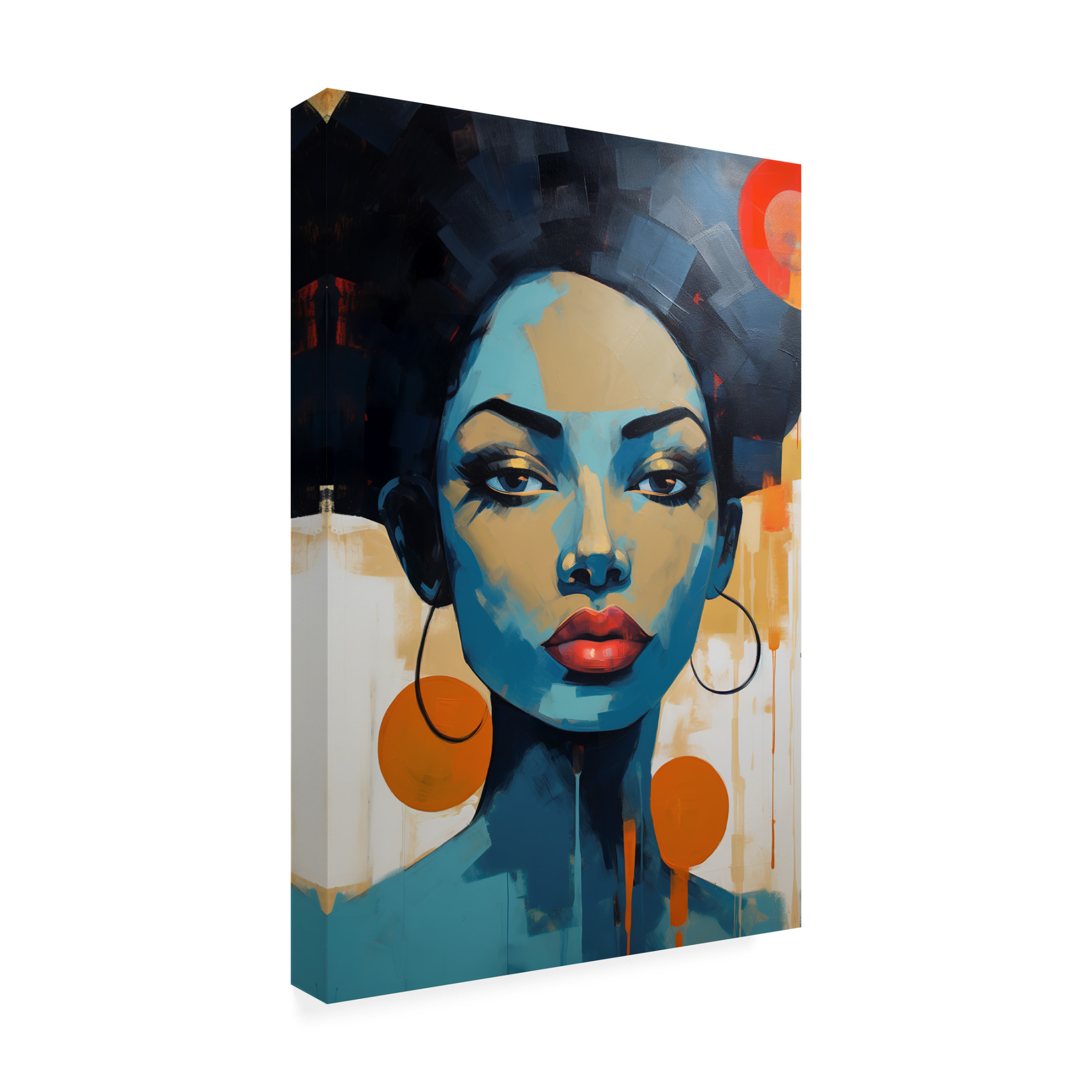 Canvas Wall Art - Ray Heere 'Colorful Model 13' Wall Art for Living Room, Bedroom, or Office Décor by Trademark Fine Art - 22 x 32 Inches