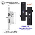thumbnail image 2 of Door Lock, Electronic Door Lock With Tuya APP Remotely / Biometric Fingerprint /Smart Card / Password /Key ,Easy to Install, 2 of 7