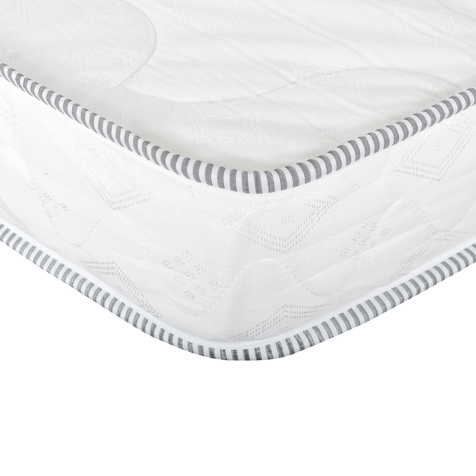 6 In. Reversible Foam Mattress, Full Size, White - Lightweight Core With Double Quilting, Provides Firmness And Durability, High For Lasting Support Comfort, Suits Various Bed Frames Size & Double