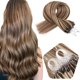 thumbnail image 1 of Extensiones de cabello con microcuentas Cabello humano 1G/Strand Micro Link Cabello humano 50G Micro Loop Ring 14 pulgadas 4/613 Mezcla marrón medio con rubio, 1 of 1