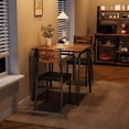 thumbnail image 3 of Ourlova Dining Table for 2, Small Table and Chairs Set of 2, Square Dinette Set for 2, Dinner Table Set, 3 Piece Kitchen & Dining Room Sets for Small Space, 3 of 5
