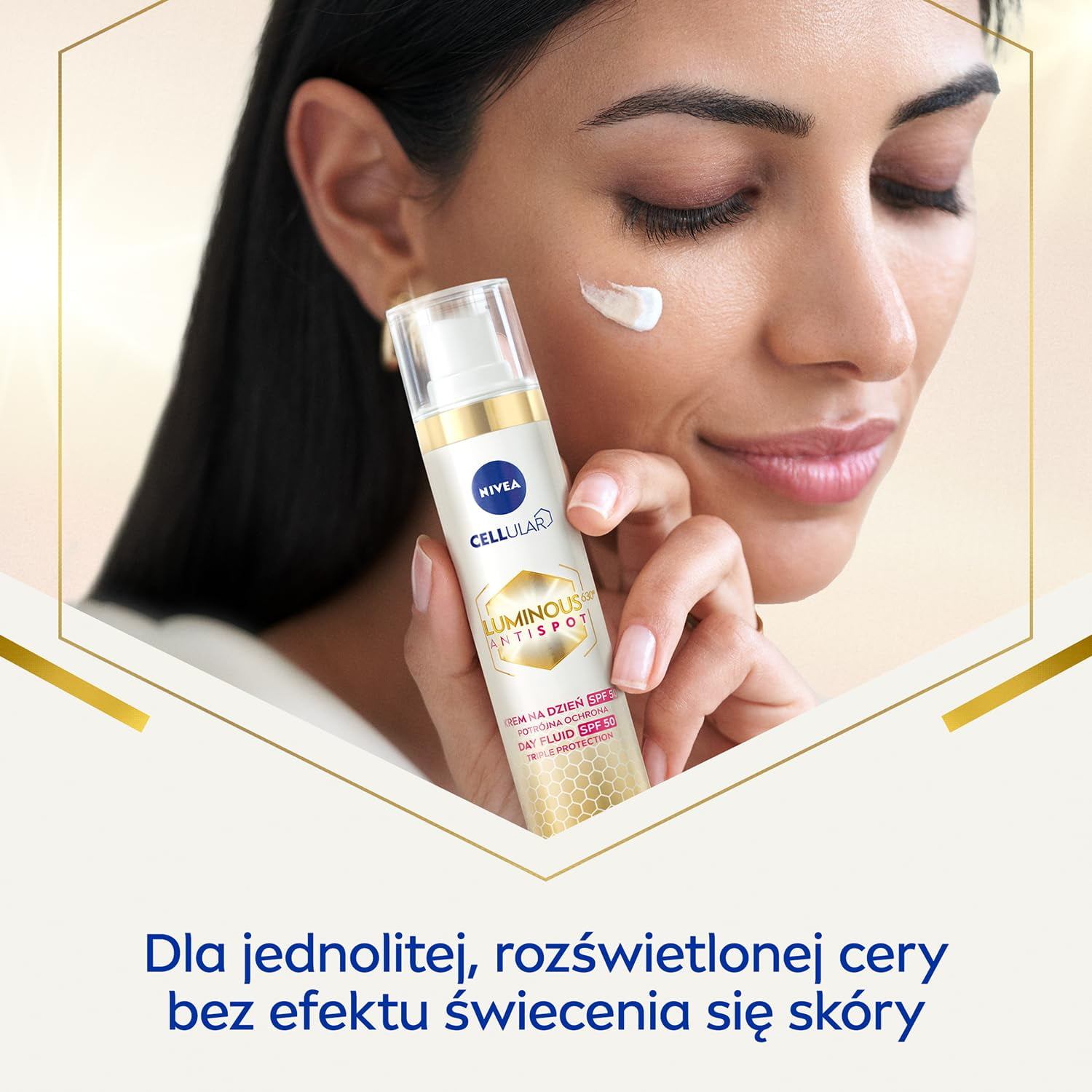 Nivea Cellular Luminous630 Anti-Pigment Spot Fluid (40Ml) Spf 50 Day Cream For Even, Moisturized Skin