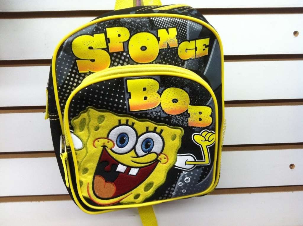 Mini Backpack Black/Yellow New School Bag Book Boys 81329
