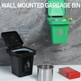 thumbnail image 2 of Mini Steel Cigarette Ashtray with Lid, Trash Can Design,Space Saving Ashtray Wall Mount Home Decors Bucket For Home Office, Bathroom Living Room Use Decorative Wall Ashes Tray, 2 of 6