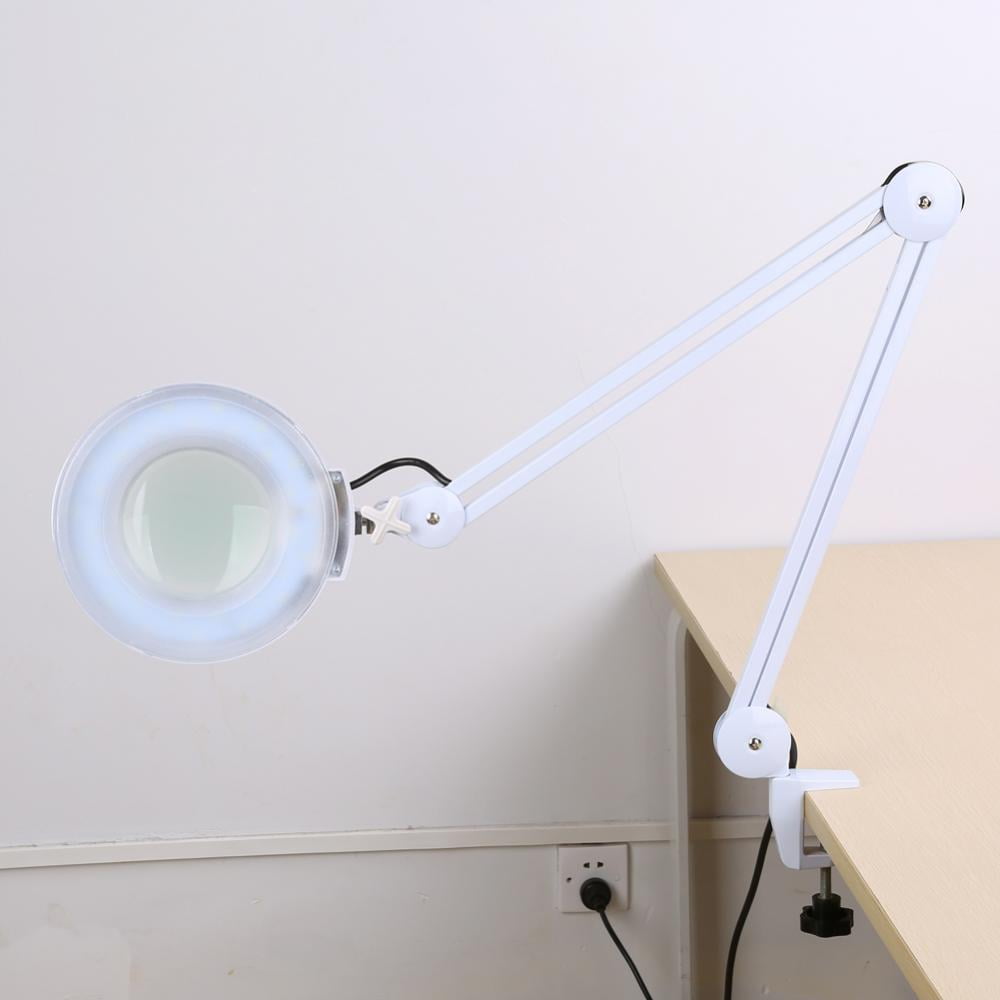 5x Led Desk Magnifier Lamp Table Lamp Swivel Adjustable Clamp