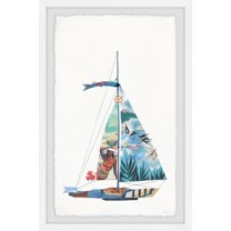 Parvez Taj Sailing Summer Paradise Framed Wall Art