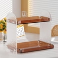 thumbnail image 6 of TISHITA Desktop Organizer Shelf, Desktop Storage Rack, Modern Acrylic Desk Shelf Organizer Bookshelf for Office, Living Room, Dresser Stone Pattern, 6 of 7