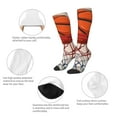 thumbnail image 3 of Xecao Basketball Shot Pattern Adult Stockings with Color-Block Design and 3D Print, Breathable Comfortable Hosiery for Daily Wear and Sports, 3 of 6