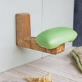 thumbnail image 3 of Wooden Soap Dish - Set of 2 Handmade Soap Holder for Shower Bathroom Kitchen & Sinks - Magnetic, 3 of 6
