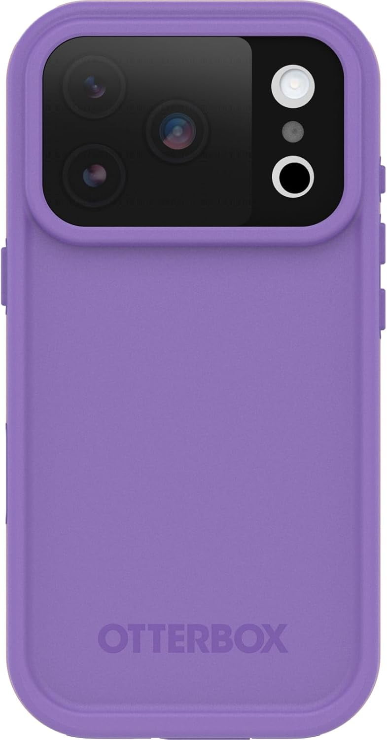 OtterBox iPhone 17 Pro (Only) - FRĒ Series Waterproof Case with MagSafe - Rule of Plum (Purple) - Sleek & Stylish - Waterproof iPhone Case up to 2 Meters - IP68 - Phone Case for Swimming/Snorkeling