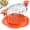 Orange, variant on Chicken Shredder Tool Twist Large Chicken Breast Shredder with Brush&Fork, Visible Meat Shredder Machine, Strong Anti-Slip Strip, Ergonomic Handle, BPA Free, Suitable for Pork Beef Chicken