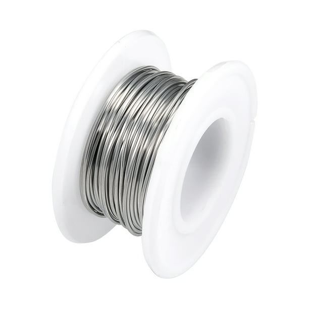 Alambre de resistencia calefactora de 0.7 mm 21AWG, hilos de resistencia de nicromo para elementos calefactores de 16 pies