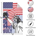thumbnail image 3 of American Flag 4th of July Tea Towels Set of 6 USA Liberty of Statue Kitchen Dish Cloth with Hanging Loop, 18"x28"Lint-Free Absorbent Towel for Kitchen Drying Wiping and Cleaning, 3 of 5