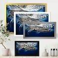 thumbnail image 4 of Designart 'Close Up Portrait Of A Humpback Whale' Nautical & Coastal Framed Art Print, 4 of 4