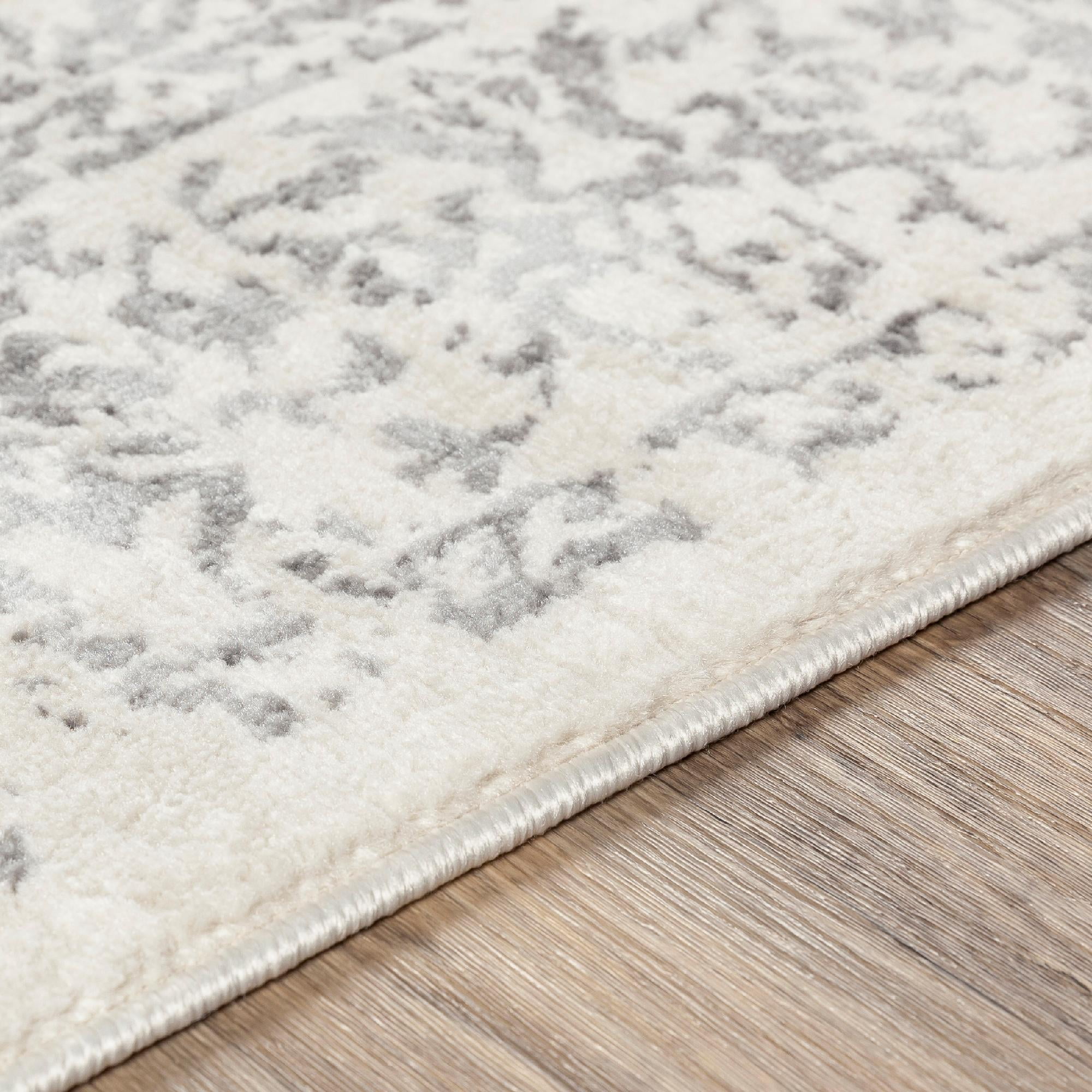 Abysse Caress Ivory Square Rug