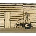 thumbnail image 3 of Horace Pippin 17x15 Black Modern Framed Museum Art Print Titled - Family Supper (Saying Grace) (1946), 3 of 5