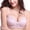 Pink, variant on Pretty Comy Women Unlined Push Up Lace Bra Underwire Lift Up Gathered Bra 3/4 Cup Adjustable Lace Bralettes
