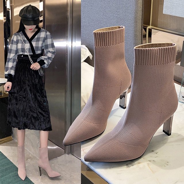 Teissuly Women's Winter Boots Skin Lined AntiSlip Ankle Boots Outdoor Slip-On Waterp Roof Booties Comfort Shoes Teissuly WER202312145606
